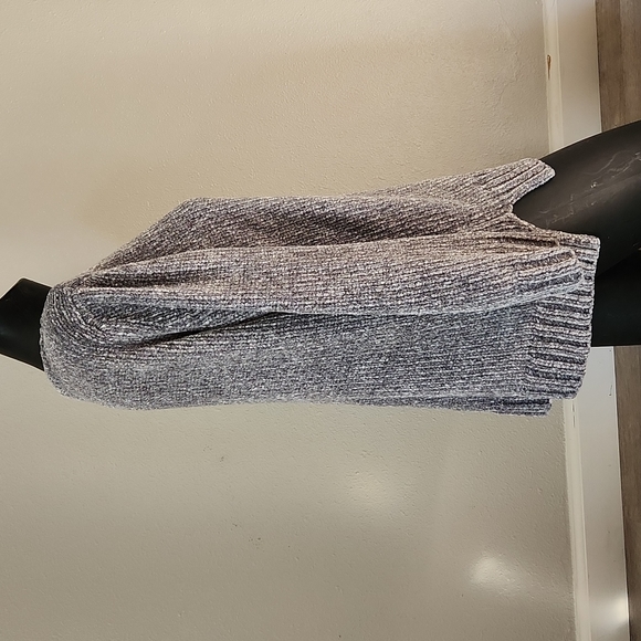 ORVIS Chenille V-Neck Sweater Tunic Gray Womens X Small - Picture 3 of 7